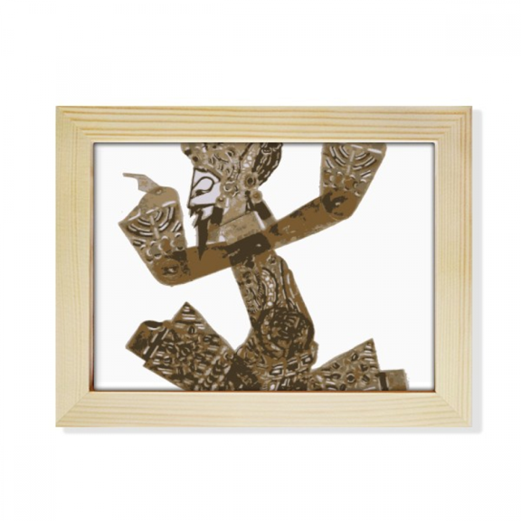 Traditional Shadow Play Decorative Painting Desktop Photo Frame Picture Art Decoration Painting 6x8 inch