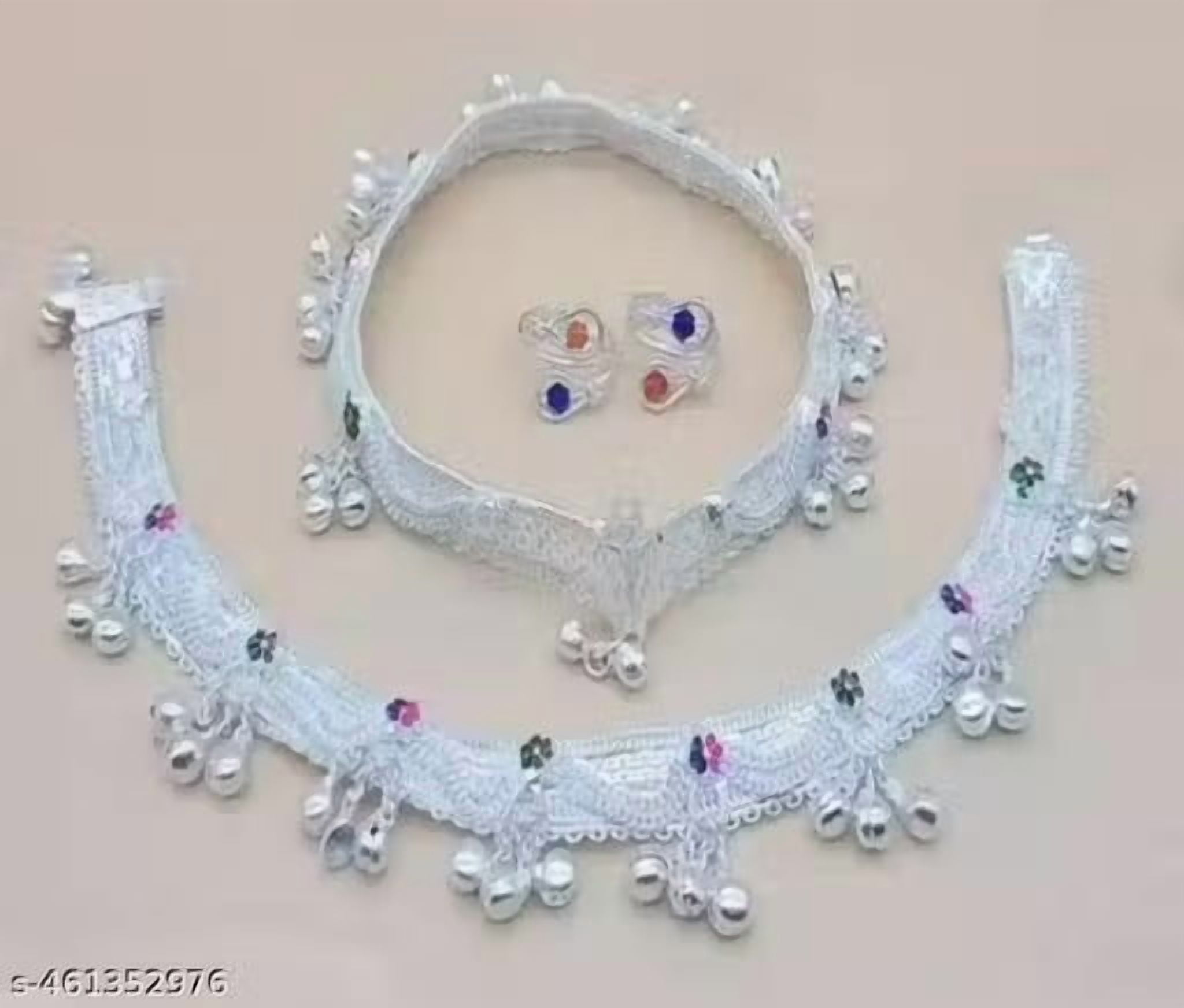 Traditional Silver-Plated Payal for Women Anklet Pajeb for Wedding, Festive & Daily Wear