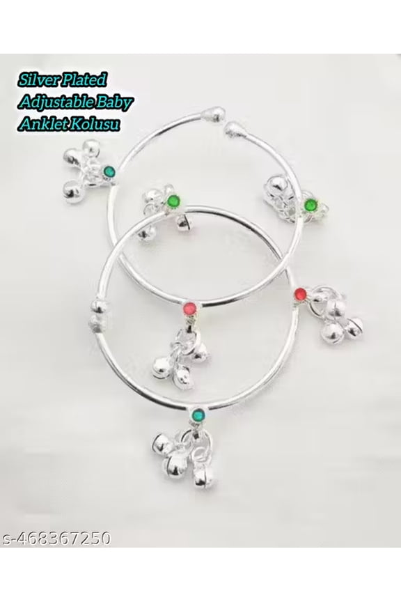 Traditional Silver-Plated Payal for Women Anklet Pajeb for Wedding, Festive & Daily Wear