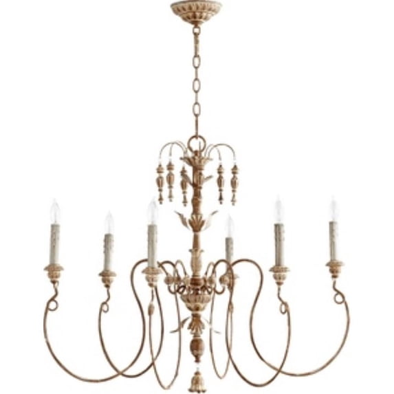 Traditional Six Light Chandelier-French Umber Finish Bailey Street Home 183-Bel-1090796