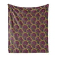 thumbnail image 1 of Traditional Soft Flannel Fleece Throw Blanket, Eastern Floral Vibrant Boho Paisley Mandala Iranian Folk Culture Pattern, Cozy Plush for Indoor and Outdoor Use, 70" x 90", Multicolor, by Ambesonne, 1 of 5