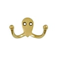 thumbnail image 1 of 1-1/2" Double Hook - PVD Polished Brass, 1 of 2