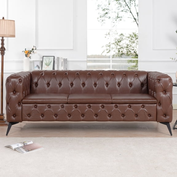 Traditional Square Arm Design | Modern - Decorated Sofa for Any Wall Placement | Experience Refined Style