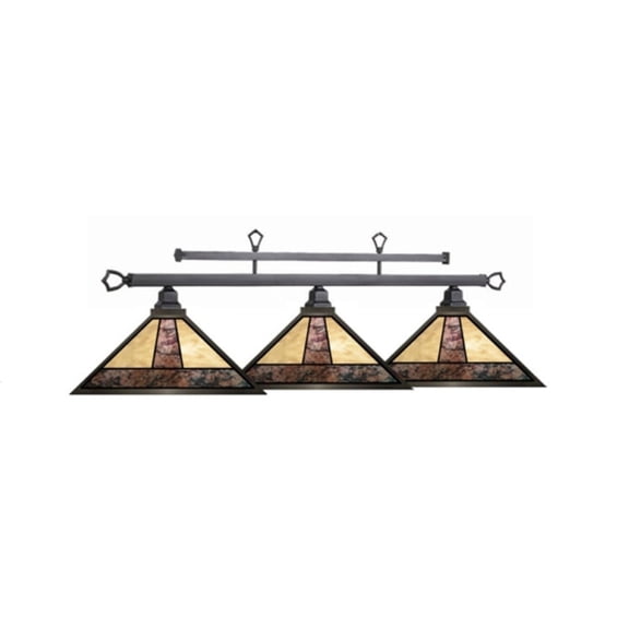 Traditional Style 56" Odessa 3-Light Billiard Light Fixture