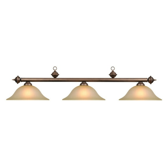 Traditional Style 60" 3-Light Billiard Pendant Light Fixture, Oil Rubbed Bronze
