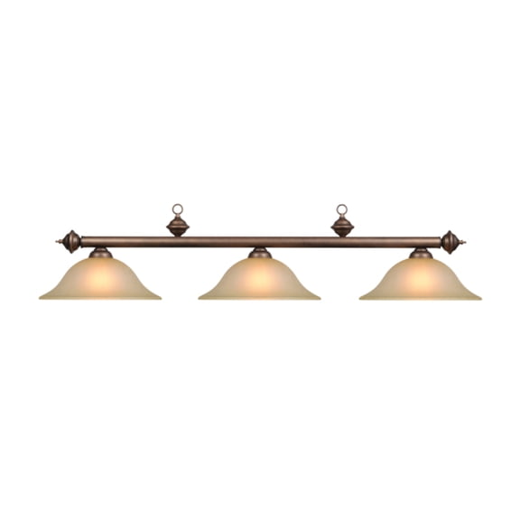Traditional Style 60" 3-Light Billiard Pendant Light Fixture, Oil Rubbed Bronze
