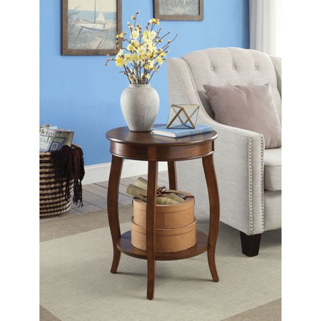 Traditional Style ACME Aberta Side Table in Walnut 82789