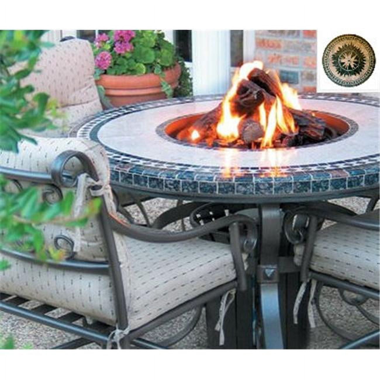 Traditional Style Fire Table-36 in. Tall x 60 in. Diameter Morocco Fire ...