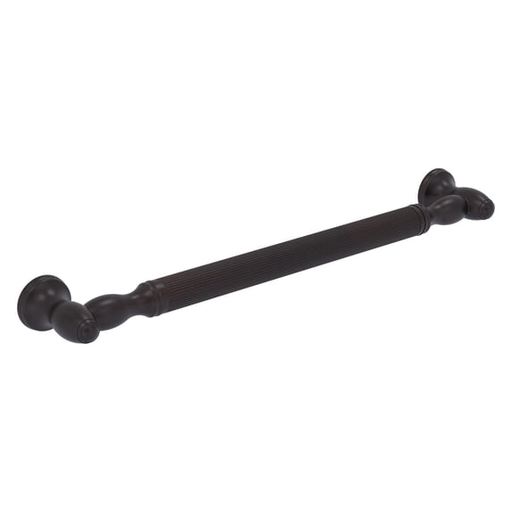 Traditional Style Reeded Grab Bar - Venetian Bronze / 16 Inch