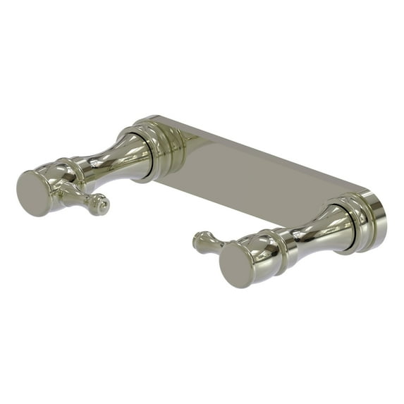 Traditional Style Rollerless Toilet Tissue Holder - Polished Nickel