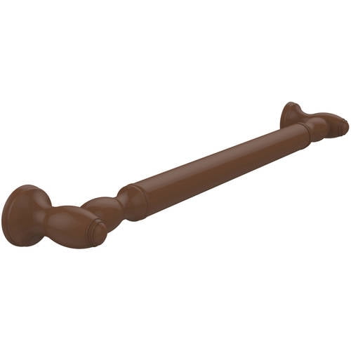 Traditional Style Smooth Grab Bar - Antique Bronze / 16 Inch