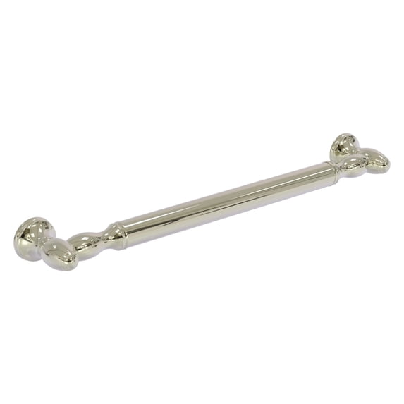 Traditional Style Smooth Grab Bar - Polished Nickel / 16 Inch