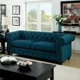 thumbnail image 1 of Traditional Style Sofa With Nail Trim, Blue, 1 of 2