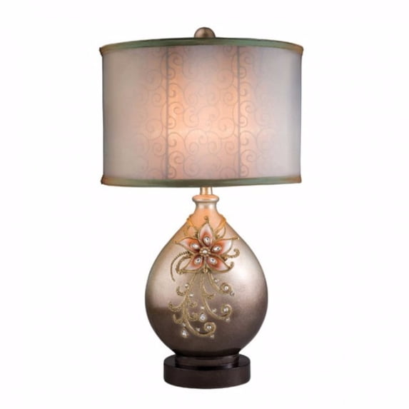 Margo Traditional Style Table Lamp,Champagne Gold, Brown