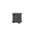 thumbnail image 1 of ACME Louis Philippe Nightstand in Dark Gray, 1 of 8
