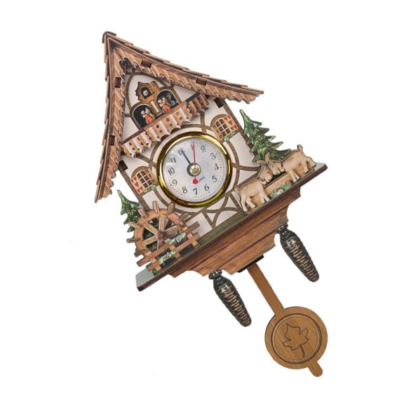 Traditional Styles Wood Bird Wall Clock Ideal For Collectors And Nature Lover Fashion Consumer