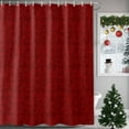 thumbnail image 1 of Shower Curtains Sets for Bathroom Decor Traditional Swirling Floral Seamless Design Waterproof Bathroom Curtain with Hooks, Christmas Red for Bathroom Decor,36x72IN, 1 of 9