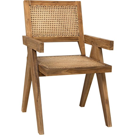 Traditional Teak Jude Chair with Classic Caning