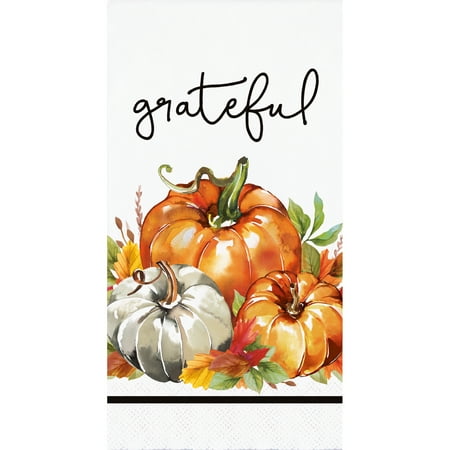 Traditional Thanksgiving Guest Napkins, 20 Ct. -Way to Celebrate, Multicolor