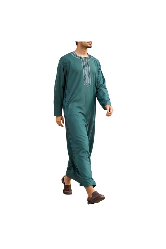 Traditional Thobe Robe Long Shirt For Men Featuring Modern Comfort And Elegant Design For Daily Wear
