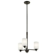 Traditional Three Light Chandelier-Olde Bronze Finish-Led Lamping Type Bailey Street Home 147-Bel-2896950