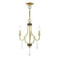 thumbnail image 1 of Traditional Three Light Chandelier-Polished Brass Finish Bailey Street Home 218-Bel-3110348, 1 of 1