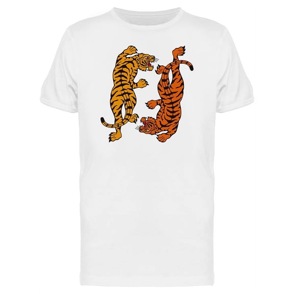Traditional Tiger Tattoo T-Shirt Men -Image by Shutterstock, Male Large