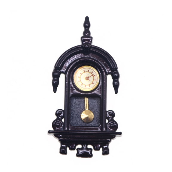 Traditional Tiny Movable Clock Hand Made Metal Design Vintage Motivated by Decoration For Dollhouses