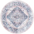 thumbnail image 1 of Traditional Tira Collection Area Rug 7'10" Round - Navy Blue, 1 of 5