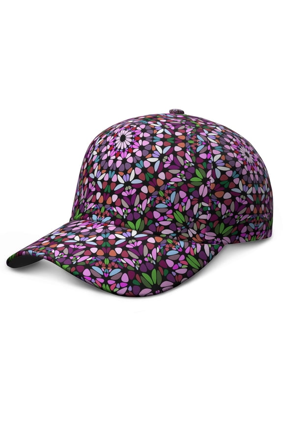 Traditional Tribal Baseball Cap – Mandala Ethnic Dad Hat with Boho Geometric Pattern, Spiritual Mystic Artistic Design, Comfortable Snapback