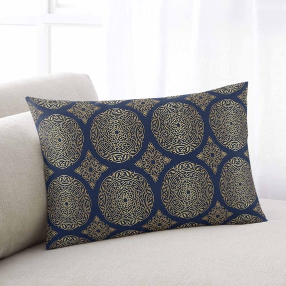Traditional Tribe Throw Pillow Covers, Retro Rustic Morocco Pattern Soft Breathable Pillow Cases with Invisible Zipper for Sleeping, King Size Pillowcases for Couch Bed Sofa Chair 20x36 Inches