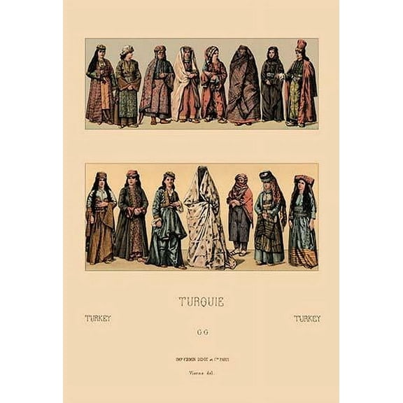 Traditional Turkish Women-Fine Art Canvas Print (20" x 30")
