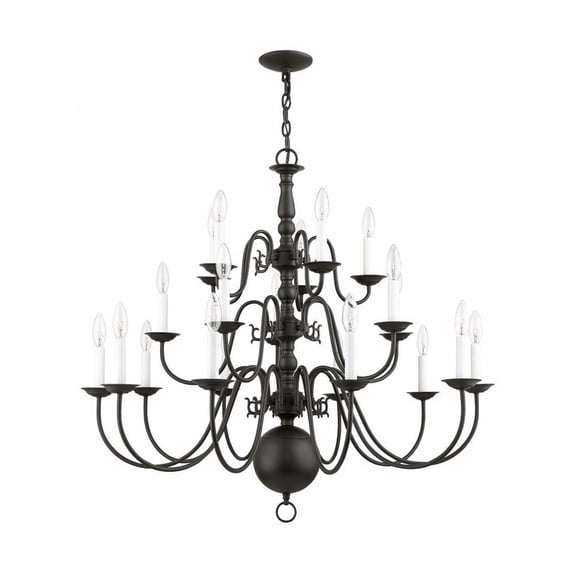 Traditional Twenty Light Chandelier-Bronze Finish Bailey Street Home 218-Bel-1653627