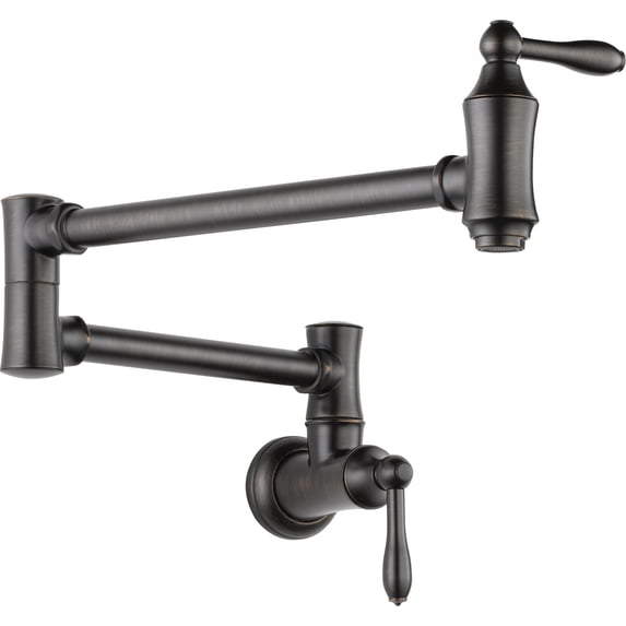 Traditional Wall-Mount Pot Filler in Venetian Bronze 1177LF-RB