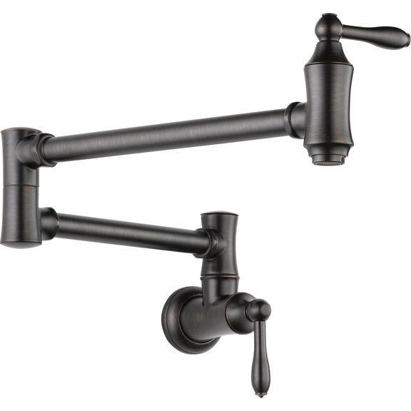 Traditional Wall-Mount Pot Filler in Venetian Bronze 1177LF-RB