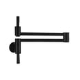 thumbnail image 1 of Traditional Wall Mounted Pot Filler Faucet with Dual Swing Joints and 24" Extension, 1 of 3