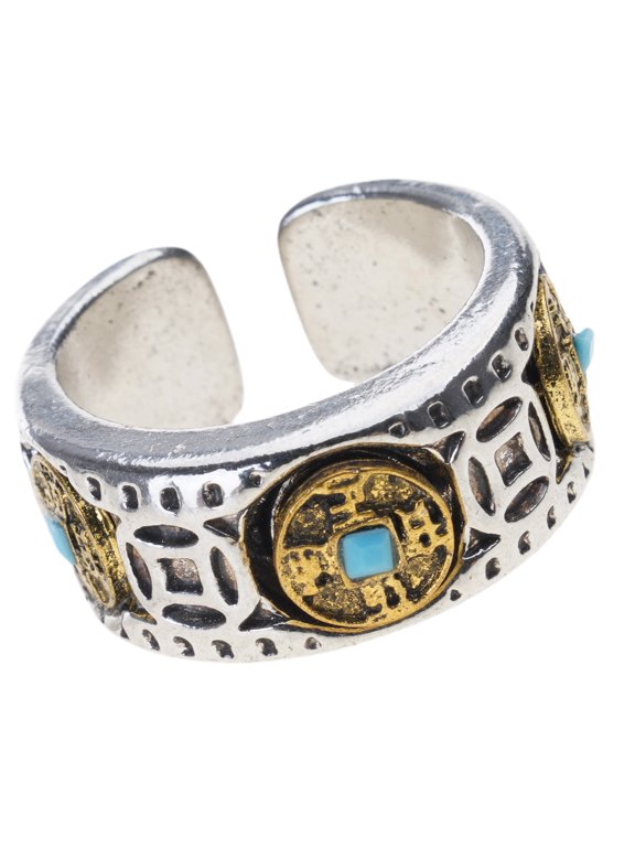 Traditional Wealth Symbol Rings Rotating Mechanism Anxieties Relief Tool Openable Finger Jewelry Gift