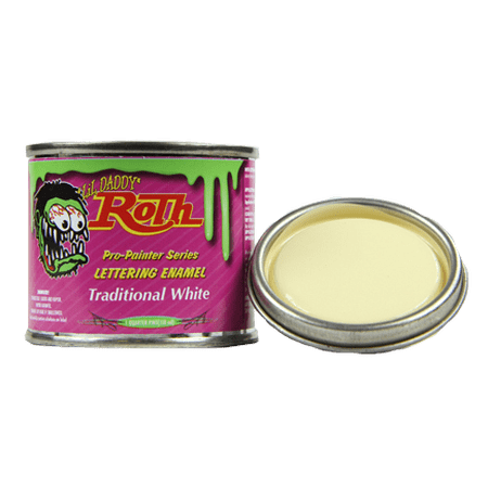 Traditional White Lettering Enamel