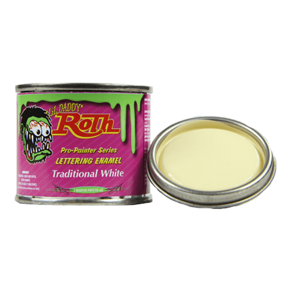 Traditional White Lettering Enamel