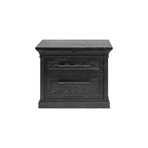 Traditional Wood Lateral File Office Storage Drawer Fully Assembled Black