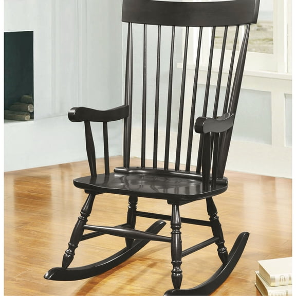 Traditional Wood Spindle Back Rocker / Soothing Rock for Quiet Moments
