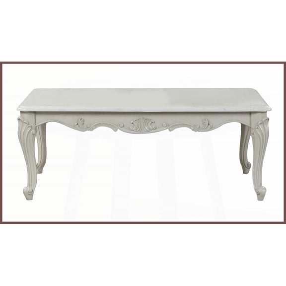 Traditional Wood Tuscan Coffee Table for Living Room No Assembly, Durable & Decor-Friendly