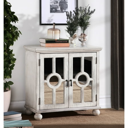 Traditional Wooden Accent Chest With Antique White Finish And Storage Modern Home Decor Element