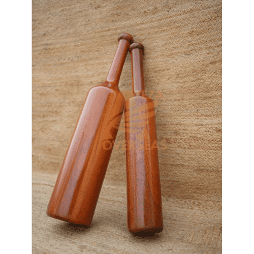 Traditional Wooden Mudgar (Pack of 2) | Indian Strength & Functional Fitness Equipment (5 KG)
