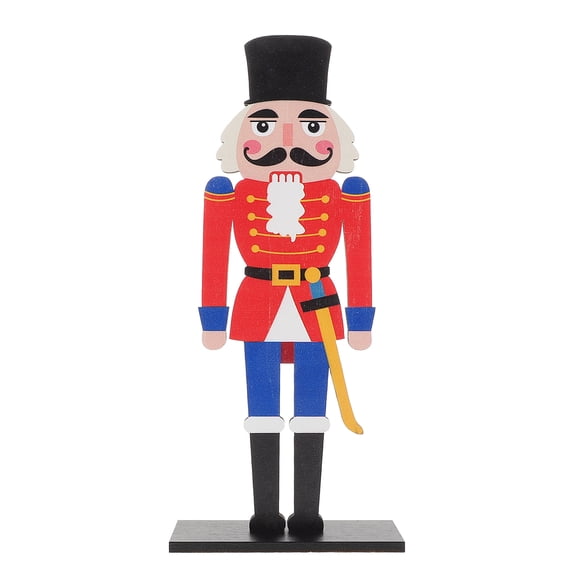 Traditional Wooden Nutcracker Soldier Figure For Christmas Decorations Home Adornment Table Centerpiece Holiday Ornament Figure