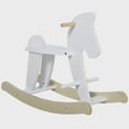 thumbnail image 1 of Traditional Wooden Rocking Horse – White, Perfect Christmas or Birthday Gift, Timeless & Memorable Toy for Children 3-6 Years, 1 of 5