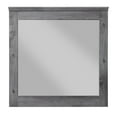 thumbnail image 1 of Traditional Wooden Wall Mirror with Rustic Style, Gray, 1 of 5