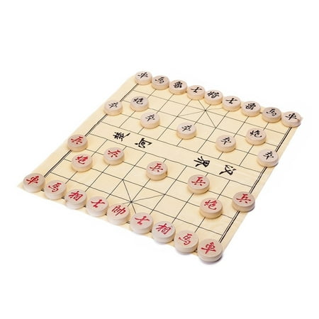 Traditional Xiang Qi Wooden Chinese Chess Checker Game 1.35"