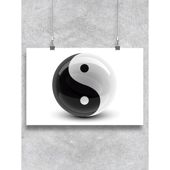 Traditional Yin Yang Symbol Poster -Image by Shutterstock
