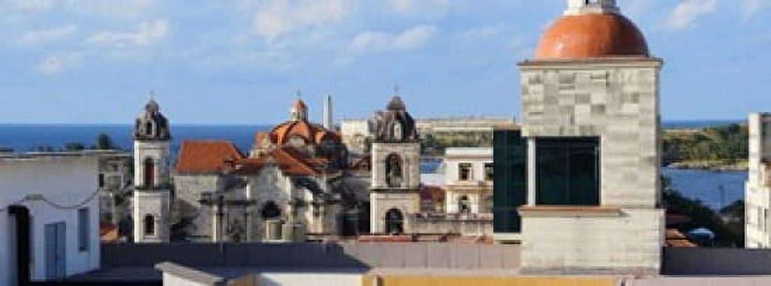 Traditional buildings of Havana Cuba Canvas Art - Panoramic Images (36 x 13)